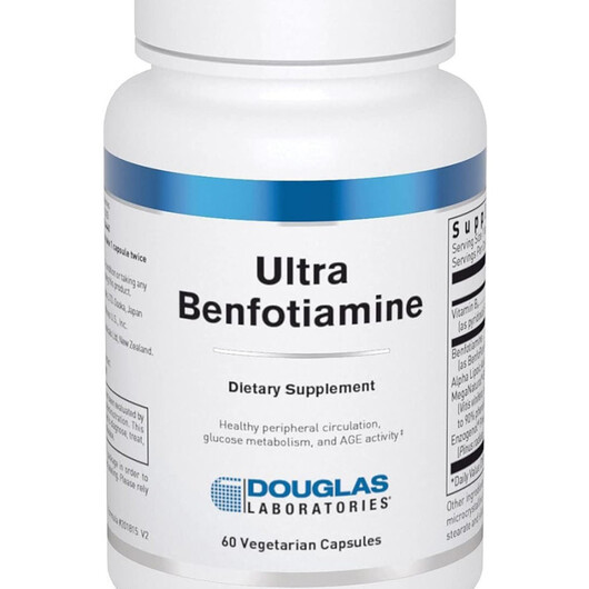 Основное фото товара Ultra Benfotiamine Основное фото товара Douglas Laboratories, Бенфотиамин, Ultra Benfotiamine, 60 капсул