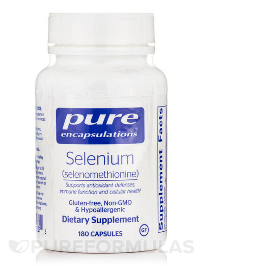 Основное фото товара Selenium selenomethionine Основное фото товара Pure Encapsulations, Селен, Selenium selenomethionine, 180 капсул
