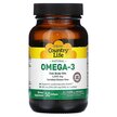 Фото товара Country Life, Омега 3, Natural Omega-3 1000 mg, 50 капсул