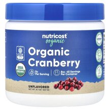 Organic Cranberry Unflavored Клюква Nutricost 227 г Organic Cranberry Unflavored Клюква Nutricost 227 г