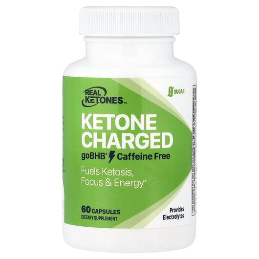 Основное фото товара Real Ketones, Кофеин, Ketone Charged goBHB Caffeine Free, 60 капс