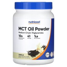 MCT Oil Powder Vanilla МСТ Триглицериды Nutricost 454 г