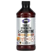 L-Карнитин 3000 мг L-Carnitine Liquid NOW Foods 473 мл