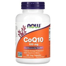 CoQ10 100 mg Коэнзим CoQ10 100 мг NOW Foods 180 капсул CoQ10 100 mg Коэнзим CoQ10 100 мг NOW Foods 180 капсул