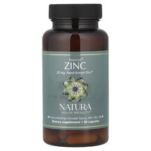 Цинк Naturized Zinc 25 mg Natura Health Products 60 капсул