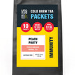 Фото товару Peach Party Cold Brew Packets Loose Leaf - Peach Hibiscus Herbal Tea - Pack of Фото товару Peach Party Cold Brew Packets Loose Leaf - Peach Hibiscus, Органі