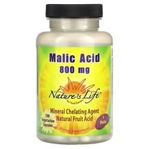 Яблучна кислота Malic Acid 800 mg Natures Life 100 капсул Яблучна кислота Malic Acid 800 mg Natures Life 100 капсул