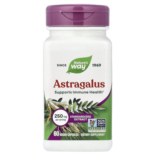 Основное фото товара Nature's Way, Астрагал, Astragalus 60 Vegan, 60 капсул