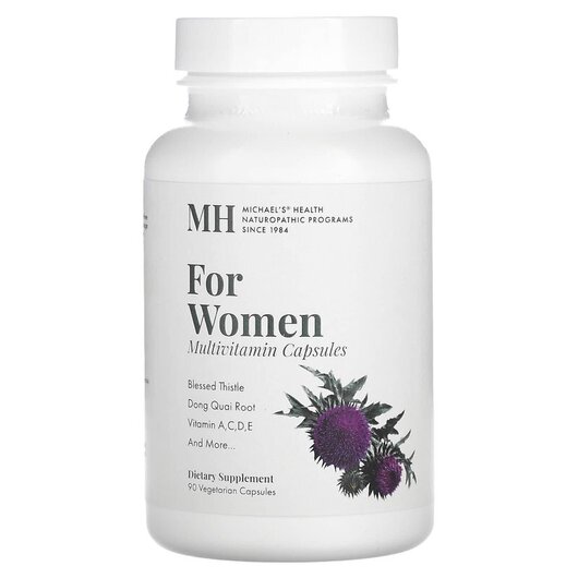 Основне фото товару For Women Multivitamin Основне фото товару MH, For Women Multivitamin, Вітаміни для жінок, 90 капсул