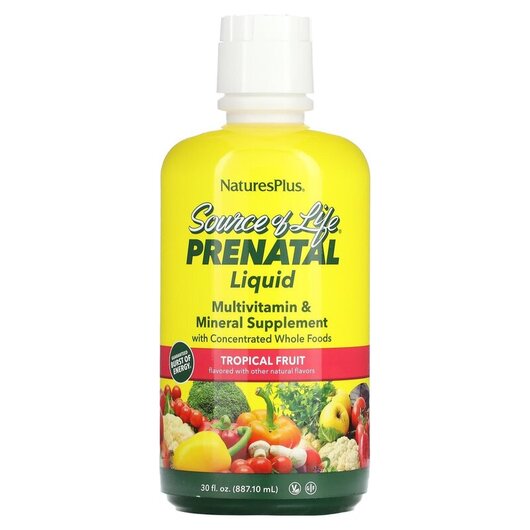 Основне фото товару Prenatal MultiVitamins Liquid Tropical Fruit, Вітаміни для вагітн