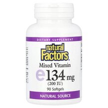 Вітамін E Токофероли Mixed Vitamin E 200 IU 90 Natural Вітамін E Токофероли Mixed Vitamin E 200 IU 90 Natural