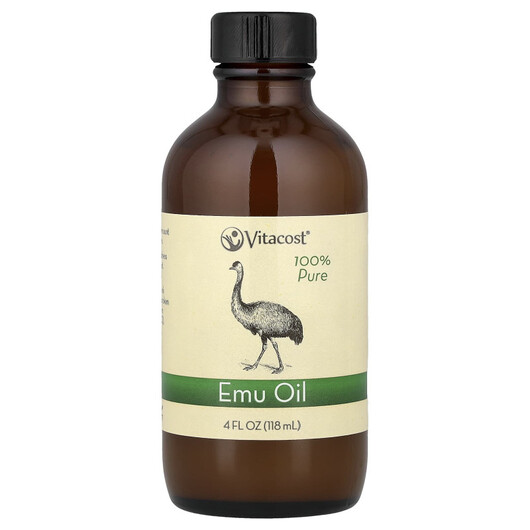 Основне фото товару Vitacost, 100% Pure Emu Oil, Масло Эму, 118 мл