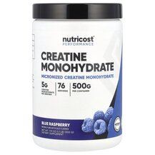 Креатин Creatine Monohydrate Blue Raspberry Nutricost