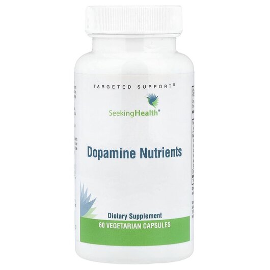 Основное фото товара Dopamine Nutrients Основное фото товара Seeking Health, Поддержка дофамина, Dopamine Nutrients, 60 капсул