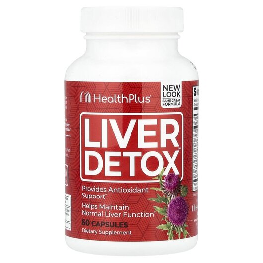 Основное фото товара Health Plus, Поддержка печени, Liver Detox, 60 капсул
