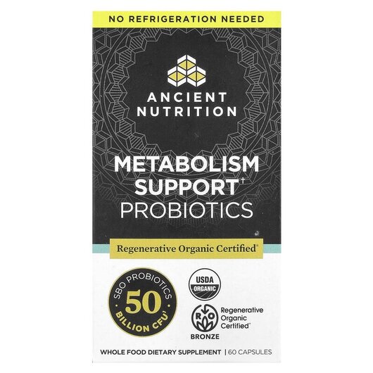 Основное фото товара Metabolism Support Probiotics Основное фото товара Пробиотики, Metabolism Support Probiotics, 60 капсул