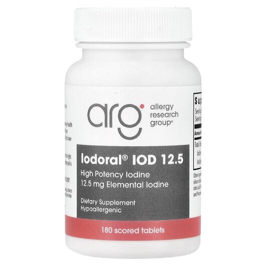 Основне фото товару Iodoral IOD 12.5 Основне фото товару Optimox, Iodoral IOD 12.5, Йодорал Йод, 180 таблеток