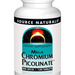 Фото товара Source Naturals, Хром, Mega Chromium Picolinate, 120 таблеток