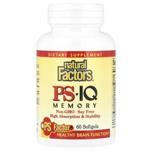 Підтримка мозку PS• IQ Memory 60 Natural Factors 60 капсул Підтримка мозку PS• IQ Memory 60 Natural Factors 60 капсул