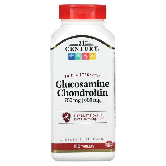 Основное фото товара Glucosamine Chondroitin 750 / 600, Глюкозамин и Хондроитин, 150 т