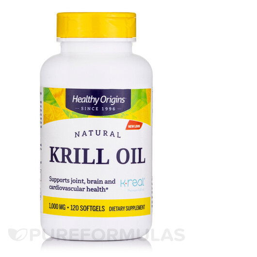 Основное фото товара Масло Антарктического Криля, Krill Oil 1000 mg K-Real, 120 капсул