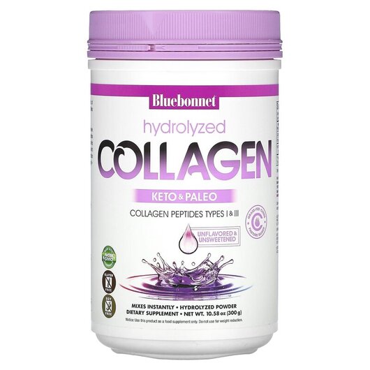 Основне фото товару Hydrolyzed Collagen Powder Unflavored Основне фото товару Hydrolyzed Collagen Powder Unflavored, Колаген, 300 г