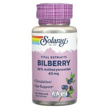 Чорниця Vital Extracts Bilberry 60 mg Solaray 60 капсул