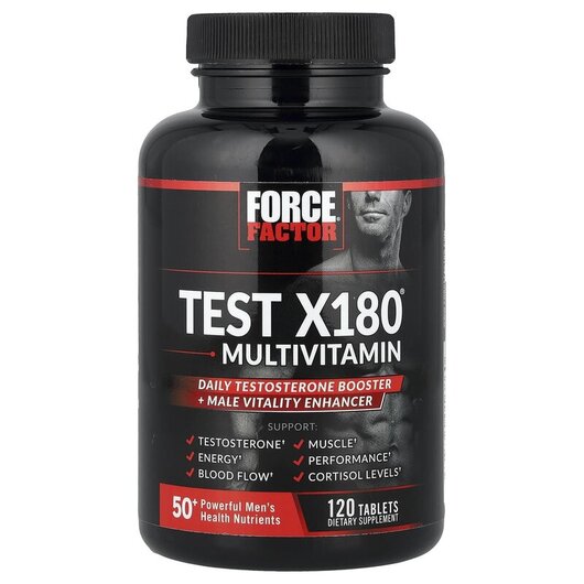 Основне фото товару Test X180 Multivitamin, Вітаміни для чоловіків, 120 таблеток