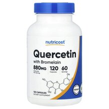Кверцетин Quercetin with Bromelain Nutricost 120 капсул