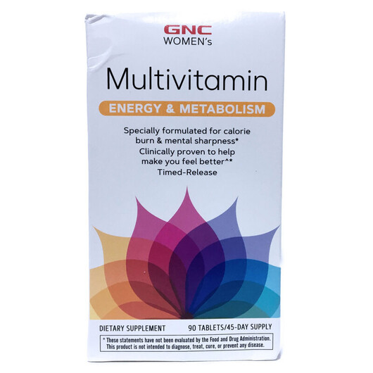 Основне фото товару Women's Multivitamin Energy & Metabolism Основне фото товару GNC, Multivitamin Energy & Metabolism, Вітаміни для жінок, 90