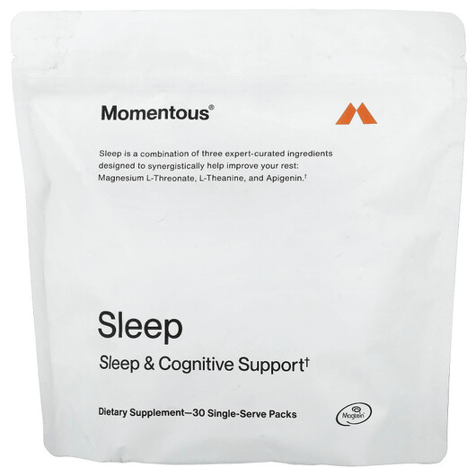 Основне фото товару Momentous, Sleep, Підтримка сну, 30 Single-Serve Packs