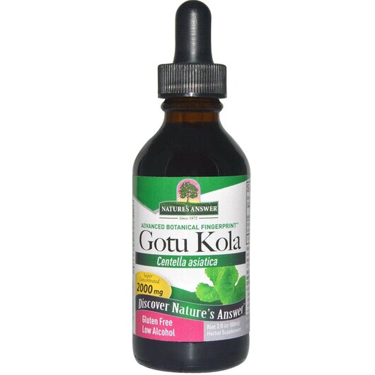 Основне фото товару Nature's Answer, Gotu Kola 2000 mg, Готу Кола, 60 мл