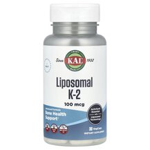 Liposomal K-2 100 mcg Витамин K2 KAL 30 капсул