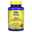 Фото товара Zinc 50 mg Фото товара Natures Life, Цинк, Zinc 50 mg, 250 таблеток