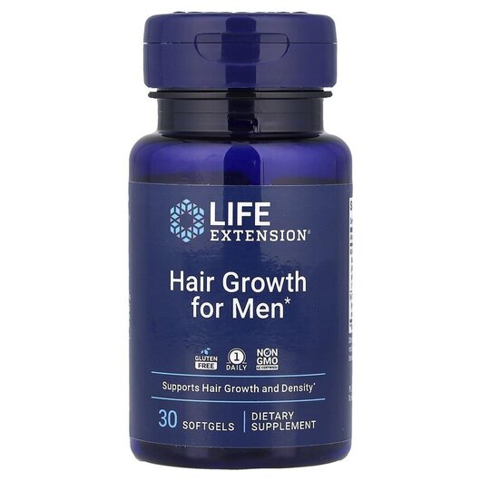 Основне фото товару Hair Growth for Men, Підтримка росту волосся, 30 капсул