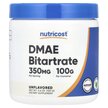 Фото товару DMAE Bitartrate Unflavored Фото товару Nutricost, DMAE Bitartrate Unflavored, Диметиламіноетанол, 100 г