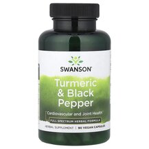Turmeric & Black Pepper Экстракт корня куркумы Swanson Turmeric & Black Pepper Экстракт корня куркумы Swanson