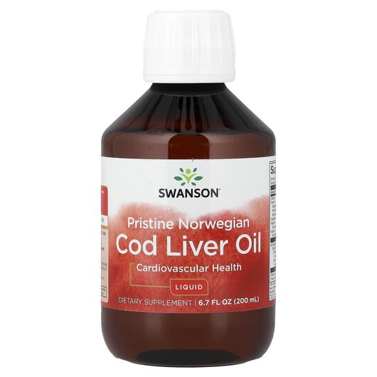 Основне фото товару Pristine Norwegian Cod Liver Oil Liquid Основне фото товару Pristine Norwegian Cod Liver Oil Liquid, Олія печінки тріски, 200