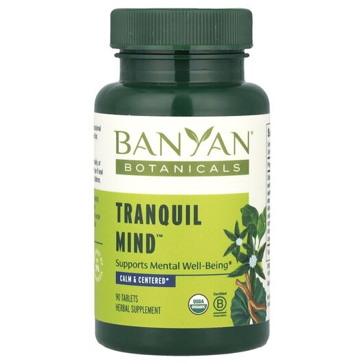Основное фото товара Tranquil Mind Основное фото товара Banyan Botanicals, Поддержка мозга, Tranquil Mind, 90 таблеток