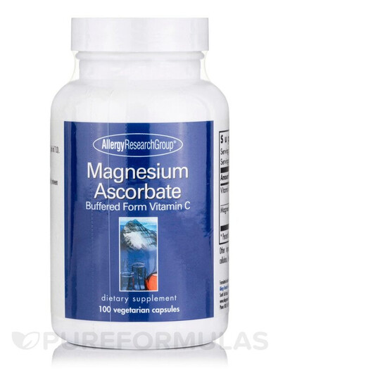 Основное фото товара Allergy Research Group, Магний, Magnesium Ascorbate, 100 капсул