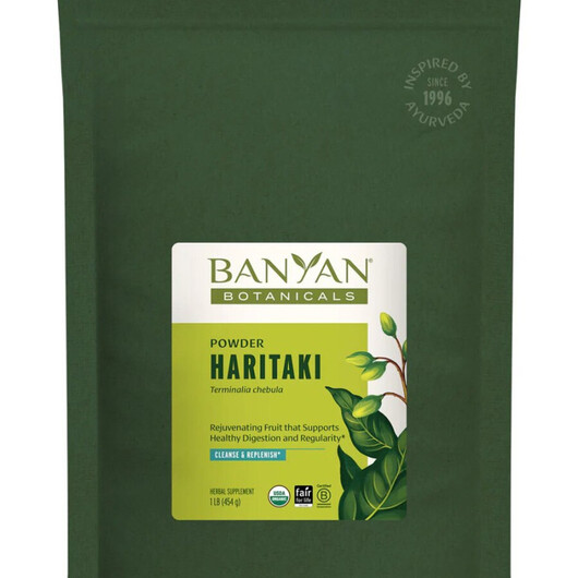 Основное фото товара Organic Haritaki Powder Основное фото товара Banyan Botanicals, Харитаки, Organic Haritaki Powder, 1 Lb