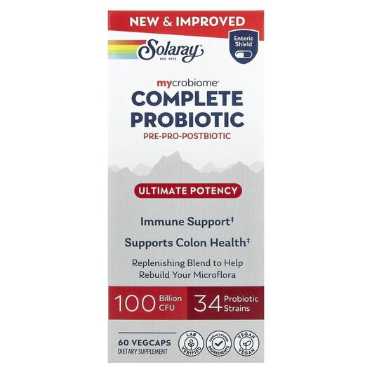 Основное фото товара Пробиотики, Mycrobiome Complete Probiotic Ultimate Potency, 60 ка
