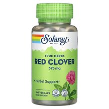 True Herbs Red Clover 375 mg Гвоздика Solaray 100 капсул True Herbs Red Clover 375 mg Гвоздика Solaray 100 капсул