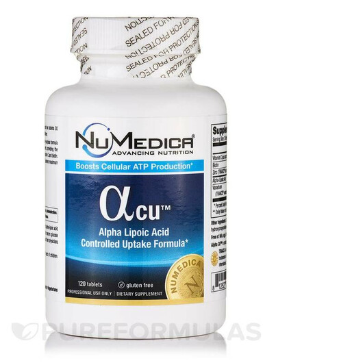 Основне фото товару Alpha CU Основне фото товару NuMedica, Alpha CU, Альфа-ліпоєва, 120 таблеток