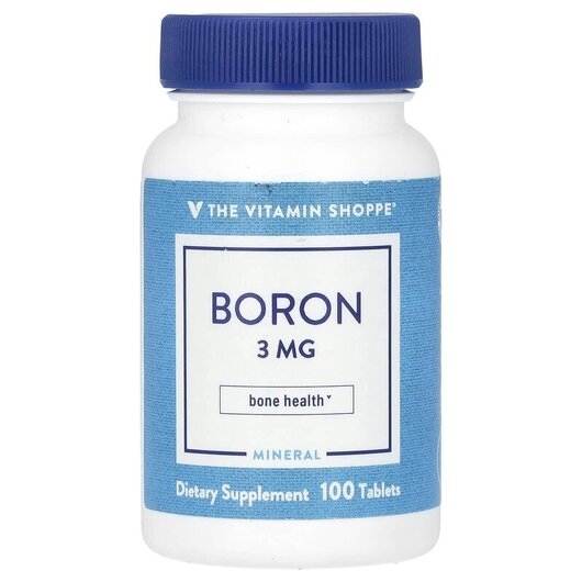 Основне фото товару TheVitaminShoppe, Boron 3 mg, Бор, 100 таблеток