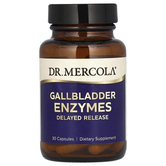 Основне фото товару Gallbladder Enzymes Основне фото товару Dr. Mercola, Gallbladder Enzymes, Підтримка жовчного міхура, 30 к
