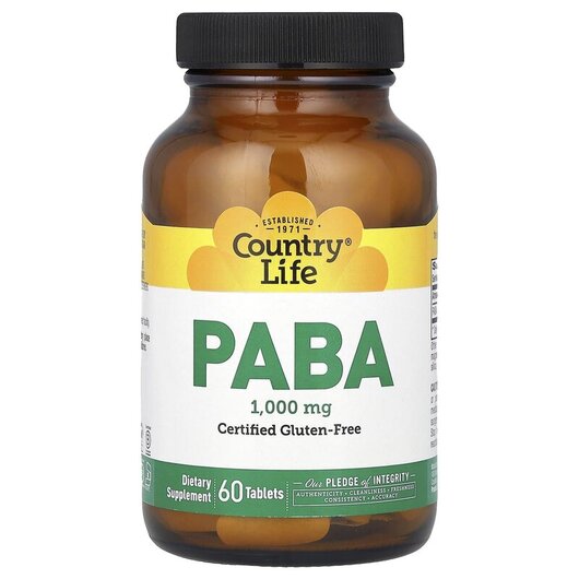 Основное фото товара PABA Time Release 1000 мг, PABA Time Release 1000 mg 60, 60 табле