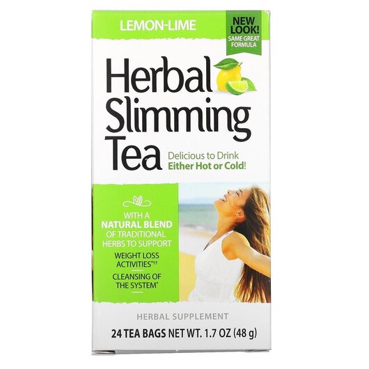 Основное фото товара Herbal Slimming Tea Lemon-Lime Caffeine, Чай для похудения, 24 па