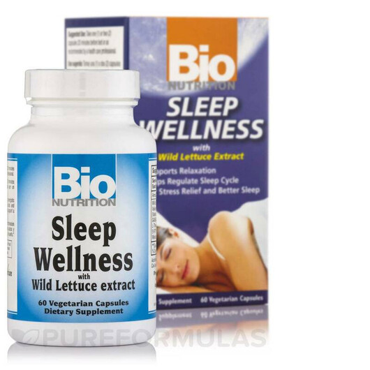 Основное фото товара Поддержка сна, Sleep Wellness with Wild Lettuce, 60 капсул