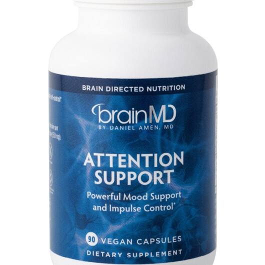 Основное фото товара Attention Support Основное фото товара BrainMD, Поддержка мозга, Attention Support, 90 капсул